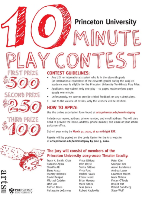 princeton university 10-minute play contest 2020