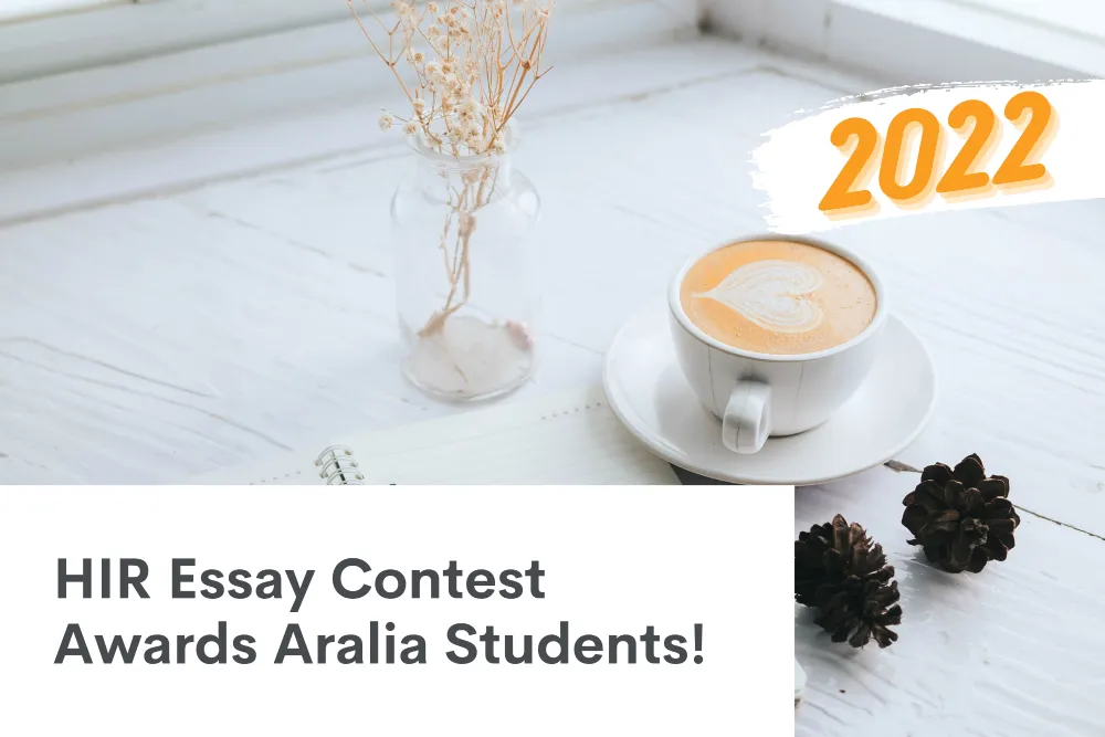 HIR Harvard International Review Essay Contest Awards Aralia Students!