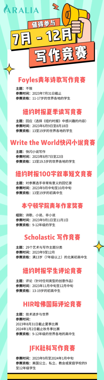 Aralia2023 Writing Competition Poster e1695070896797