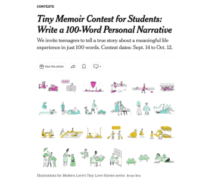 nyt 100 word website screenshot