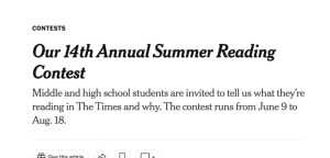 nyt summer reading website screenshot