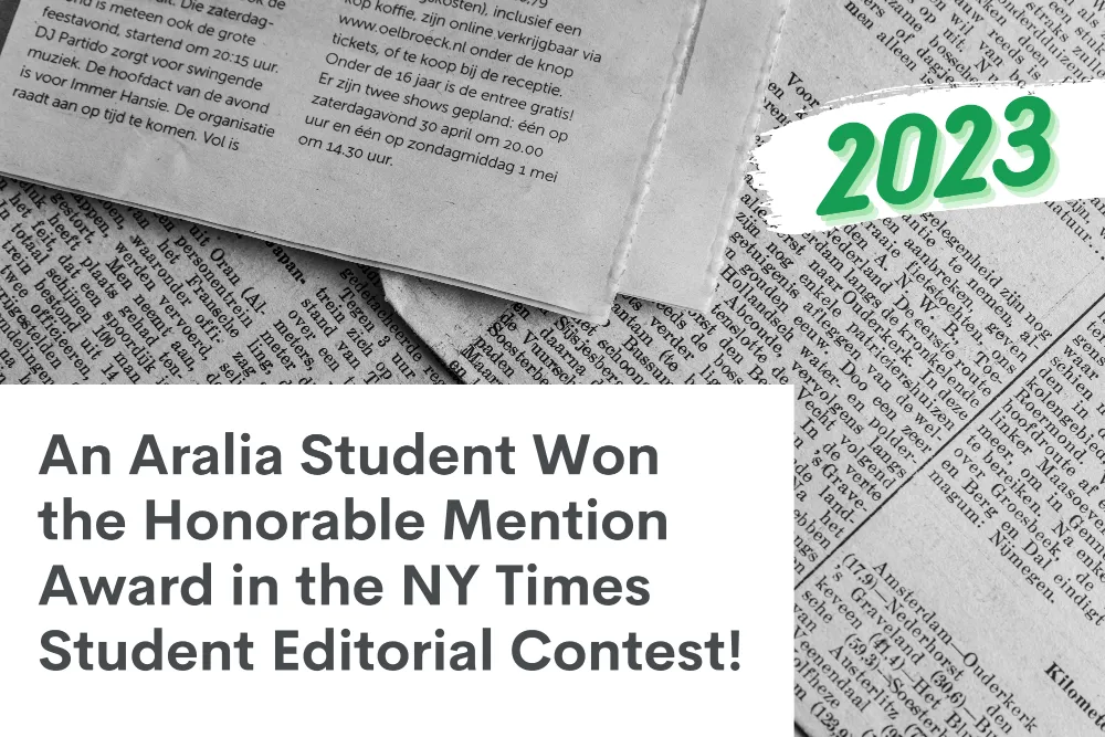 NY Times Student Editorial Contest 2023 2