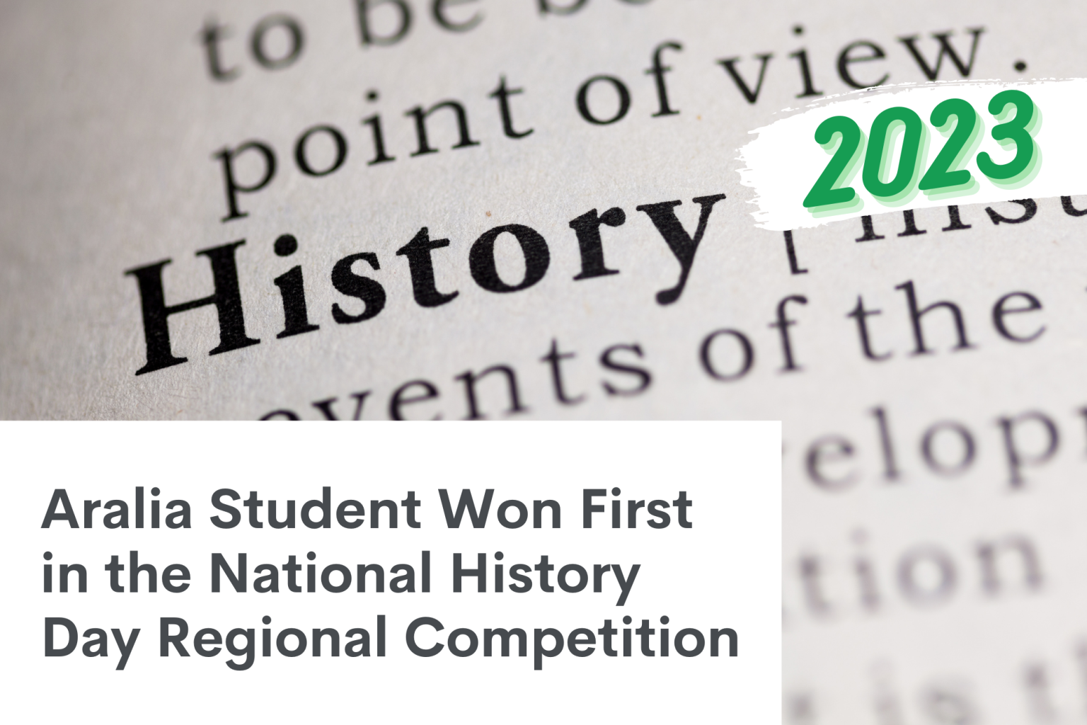 Student Awards 11 National History Day Regional Competition (1)