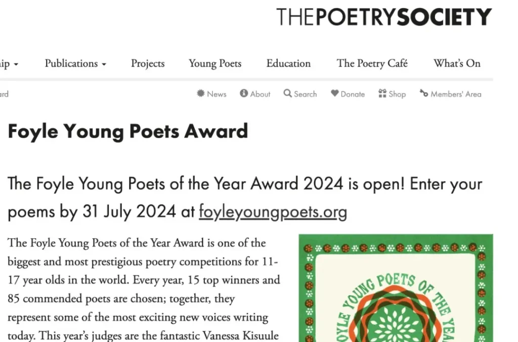 foyles young poets