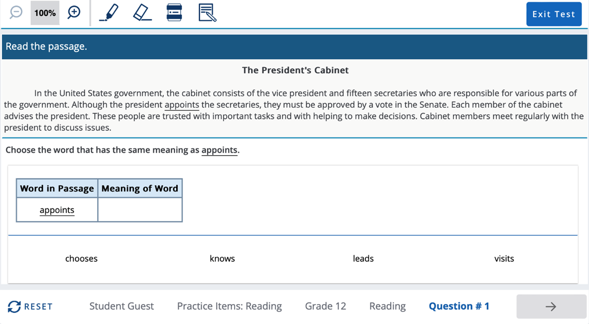 The MAP Growth Exam Everything - Grade 12 Level Reading 