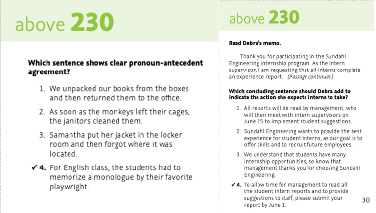 The MAP Growth Exam Everything - MAP Growth Exam Language Usage Sample Question 768x435 