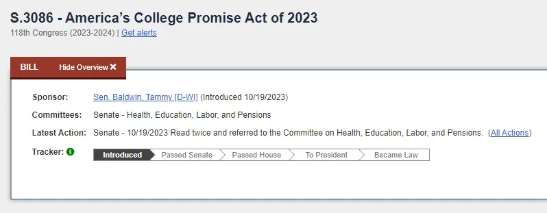 川普和哈里斯都想搞的「免費大學」計劃,到底是個啥? 2 Americas College Promise Act screenshot