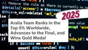 Aralia Team Ranks in the Top 10 Worldwide Advances to the Final and Wins Gold Medal