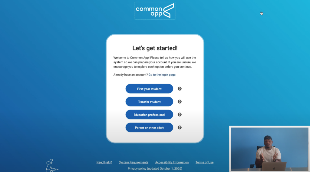 Hướng Dẫn Chi Tiết Cách Nộp Hồ Sơ Du Học Mỹ Trên Common App 19 Common App first year application walkthrough Common App YouTube Google Chrome 7 16 2025 2 01 07 PM