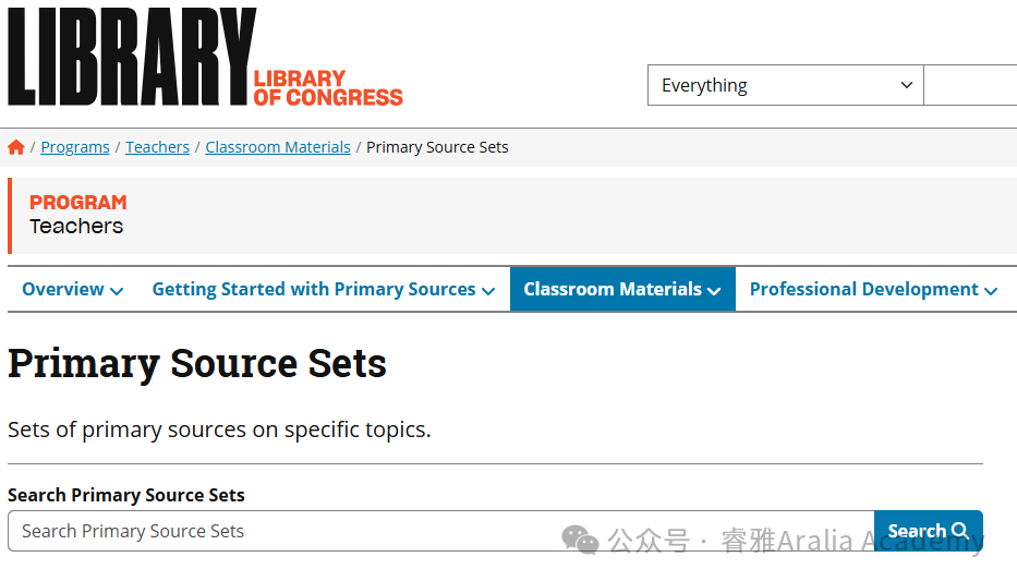 英文论文写作必备的8个网站:查资料、找数据、规范引用 6 Library of Congress网站截图 版权属于原作者